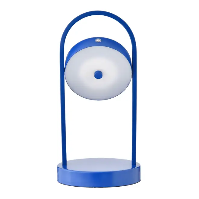 LUMINÁRIA DE MESA LED RECARREGÁVEL SOLARE - AZUL COBALTO - Foto 1