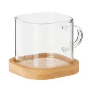 XÍCARA CAFÉ QUADRADO 100 ML BAMBOO - INCOLOR/BAMBU - Foto 3