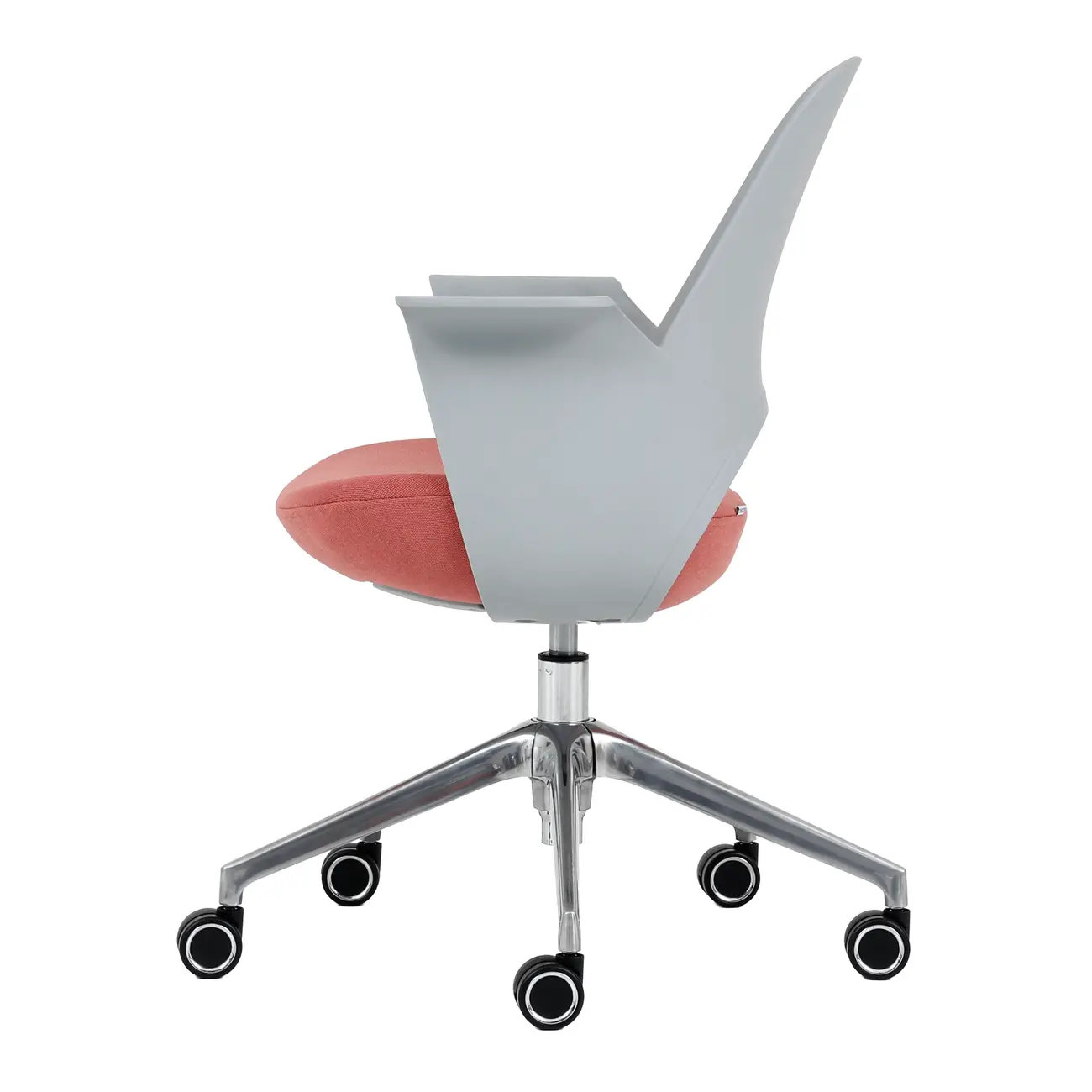 CADEIRA HOME OFFICE VÓRTEX - CINZA CLARO/OPALA ROSA - Foto 3