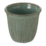 CACHEPÔ 13 CM JARDIN - BLEU CENDRÉ - Foto 2