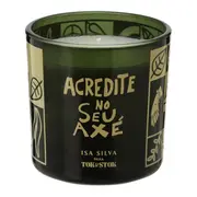 VELA PERFUMADA POTE SETE ERVAS AXÉ - VERDE/NATURAL - Foto 3