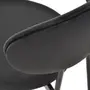 CADEIRA DE JANTAR DAISY - PRETO/PRETO - Foto 6