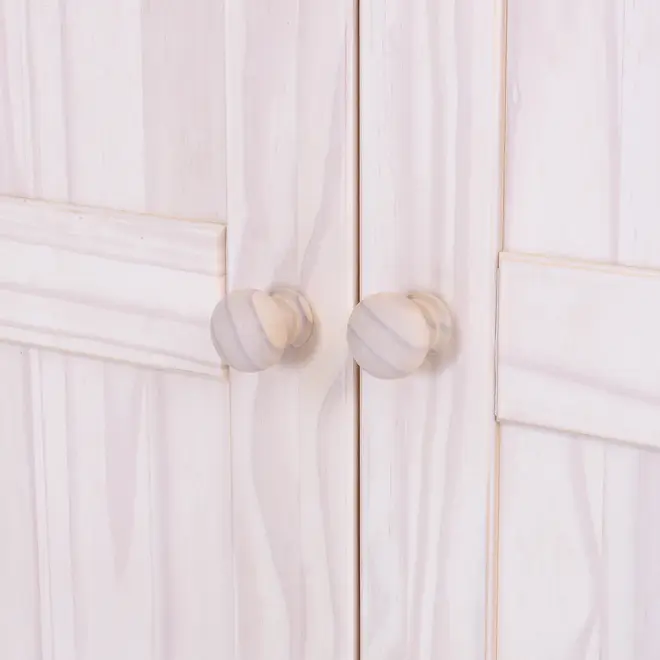 GUARDA-ROUPA DE SOLTEIRO 2 PORTAS/1 GAVETA TIMBER - BRANCO LAVADO - Foto 11