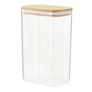 POTE HERMÉTICO 2,3 L BAMBUCCI - INCOLOR/BAMBU - Foto 3