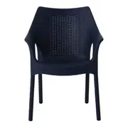 CADEIRA PARA ÁREA EXTERNA EMPILHÁVEL COM BRAÇOS PIEMONTE - AZUL - Foto 2