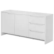 BUFFET 2 PORTAS/3 GAVETAS 1,60 M X 46 CM INDOOR - BRANCO/BRANCO - Foto 2