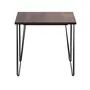MESA DE JANTAR MESA 80 CM X 80 CM ZAHARA - PRETO/NOZES RÚSTICO - Foto 22