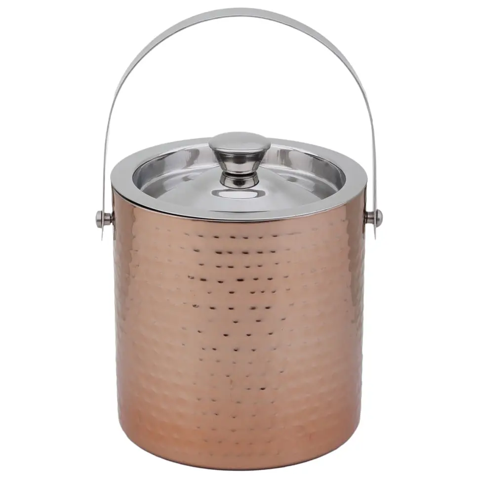 BALDE PARA GELO COM ALÇA NORSEMAN - COBRE/INOX - Foto 2