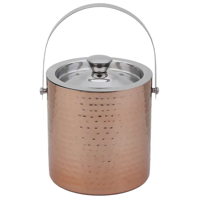 BALDE PARA GELO COM ALÇA NORSEMAN - COBRE/INOX - Foto 2