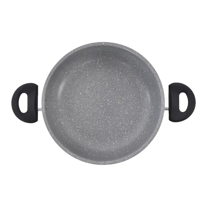 CAÇAROLA INDUÇÃO 24 CM GRANITY - KONKRET/PRETO - Foto 4