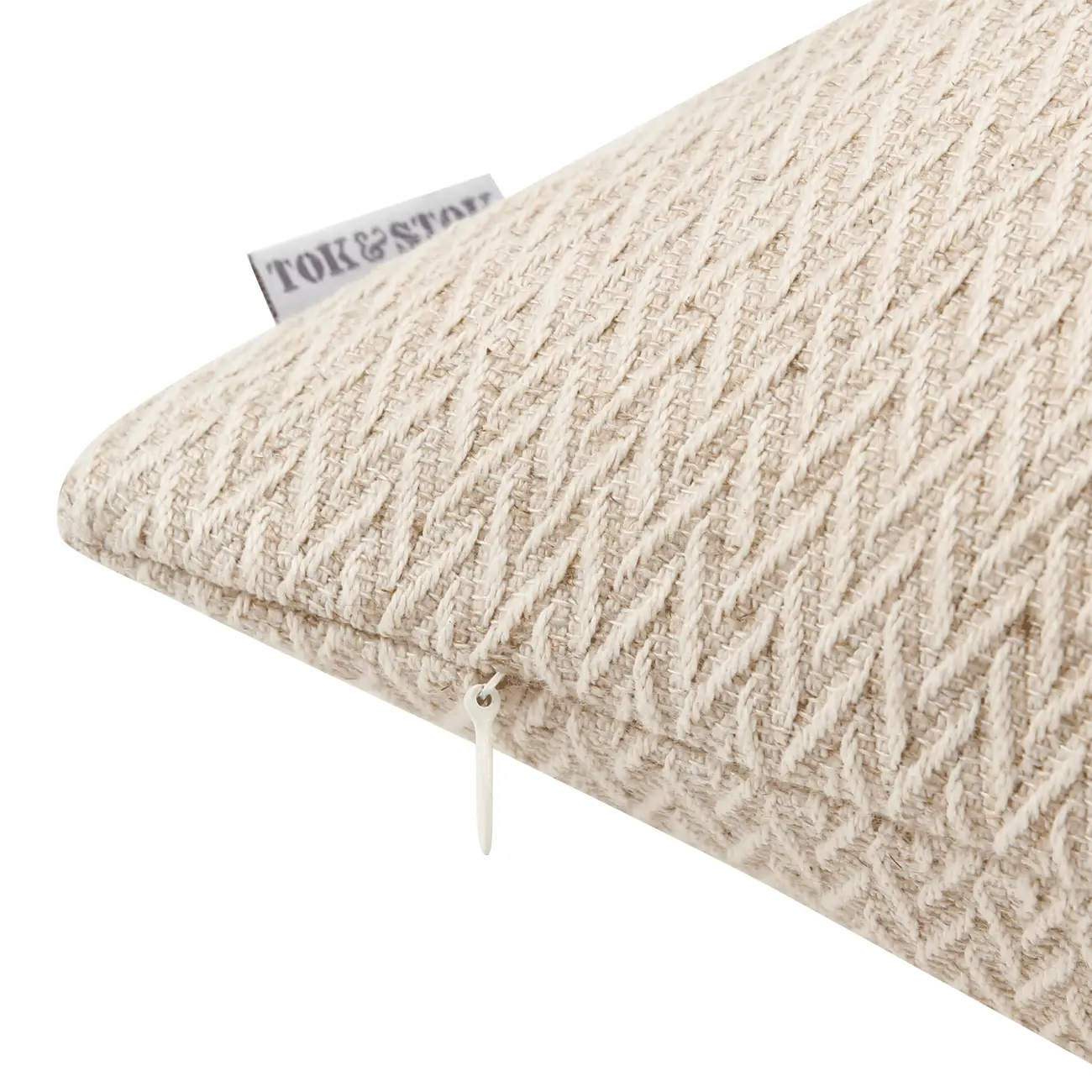 CAPA ALMOFADA 43 CM X 43 CM SUEZ - NATURAL - Foto 4