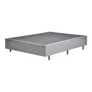 BASE PARA CAMA BOX DE CASAL 1,38 M X 1,88 M NEST - CINZA - Foto 1
