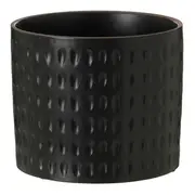 CACHEPÔ 15 CM NYORI - PRETO FOSCO - Foto 1