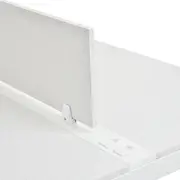 EST TRAB DUPLA C/ DIVISÓRIA METRIC - BRANCO/GRANILITE - Foto 9