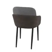 CADEIRA COM BRAÇOS FINSE - PRETO/CINZA - Foto 28