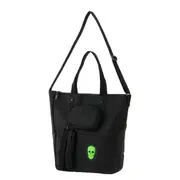 BOLSA CAVEIRA - PRETO/VERDE FLUOR - Foto 2
