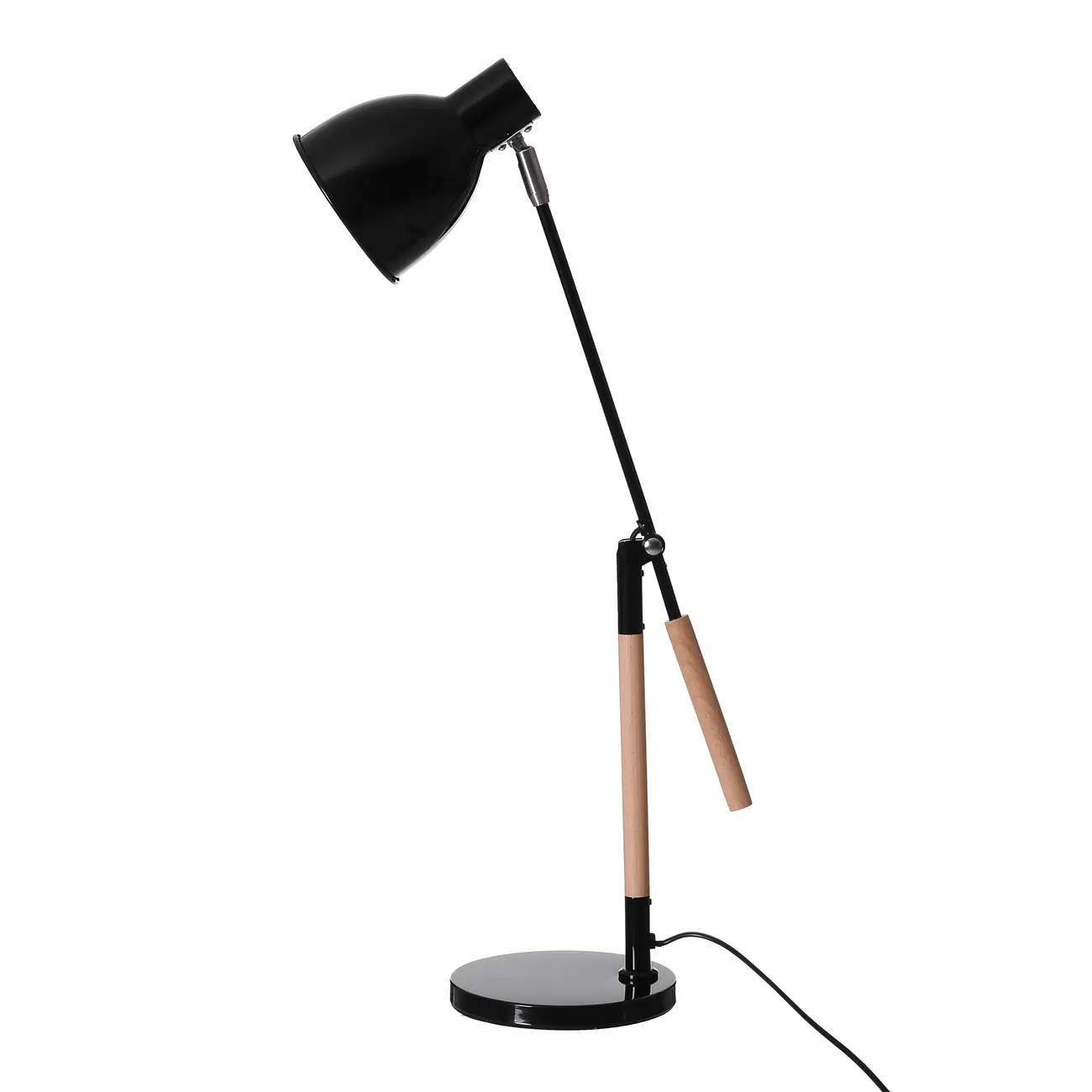 LUMINÁRIA DE MESA FRONT LIGHT - PRETO/FAIA - Foto 5