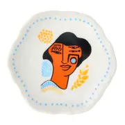 PRATO DECORATIVO CONJUNTO COM 3 PEÇAS MULHER PÁSSARO - BRANCO/MULTICOR - Foto 3