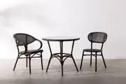CADEIRA PARA ÁREA EXTERNA COM BRAÇOS BISTRÔ - CASTANHO/CAFÉ - Foto 5