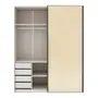 GUARDA-ROUPA DE CASAL 2 PORTAS DE CORRER COUTURE - BEGE/BRONZE - Foto 3