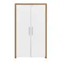 OAK TAMMI/BRANCO - ARMÁRIO ALTO 2 PORTAS BOSS