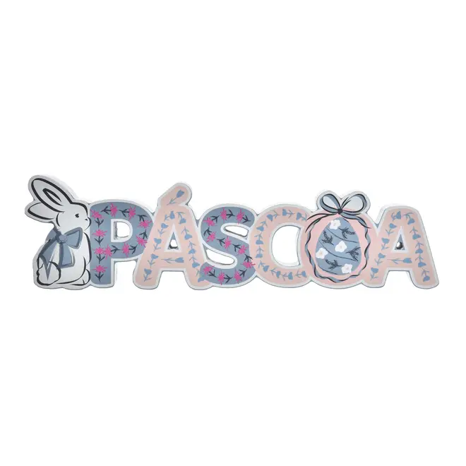 ADORNO 31 CM PASCOQUETTE - BLEU CENDRÉ/VIN ROSE - Foto 1
