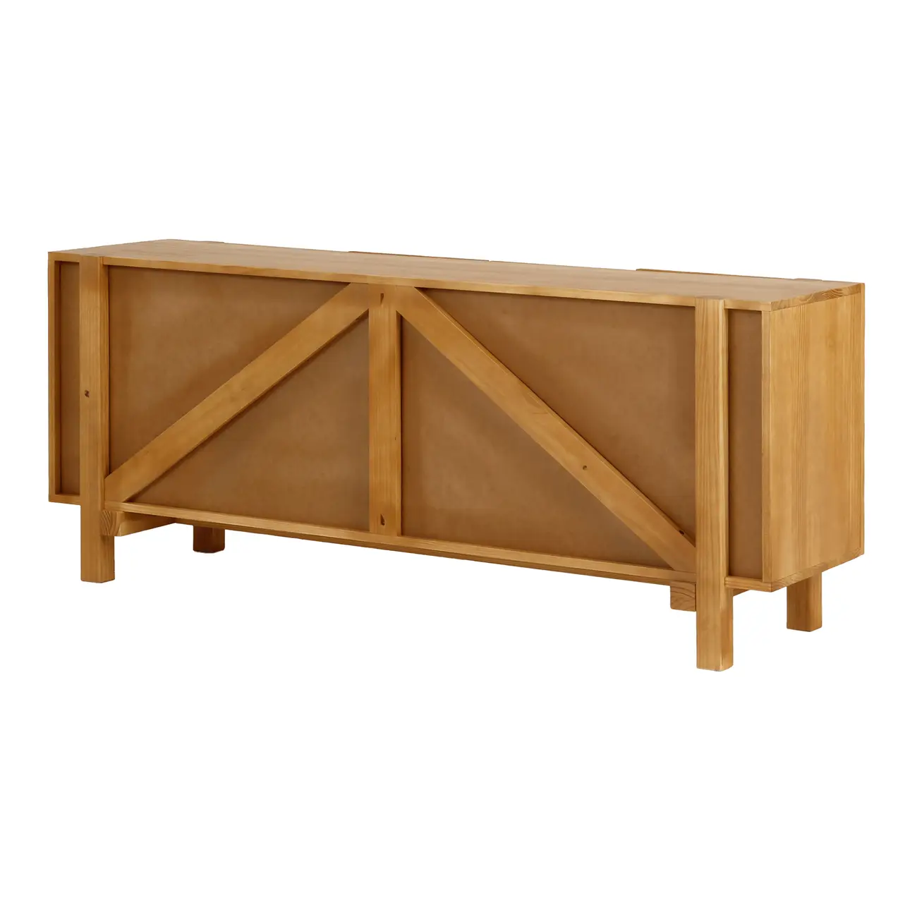 BUFFET 4 PORTAS 1,80 M X 45 CM OKIBO - AMÊNDOA - Foto 7