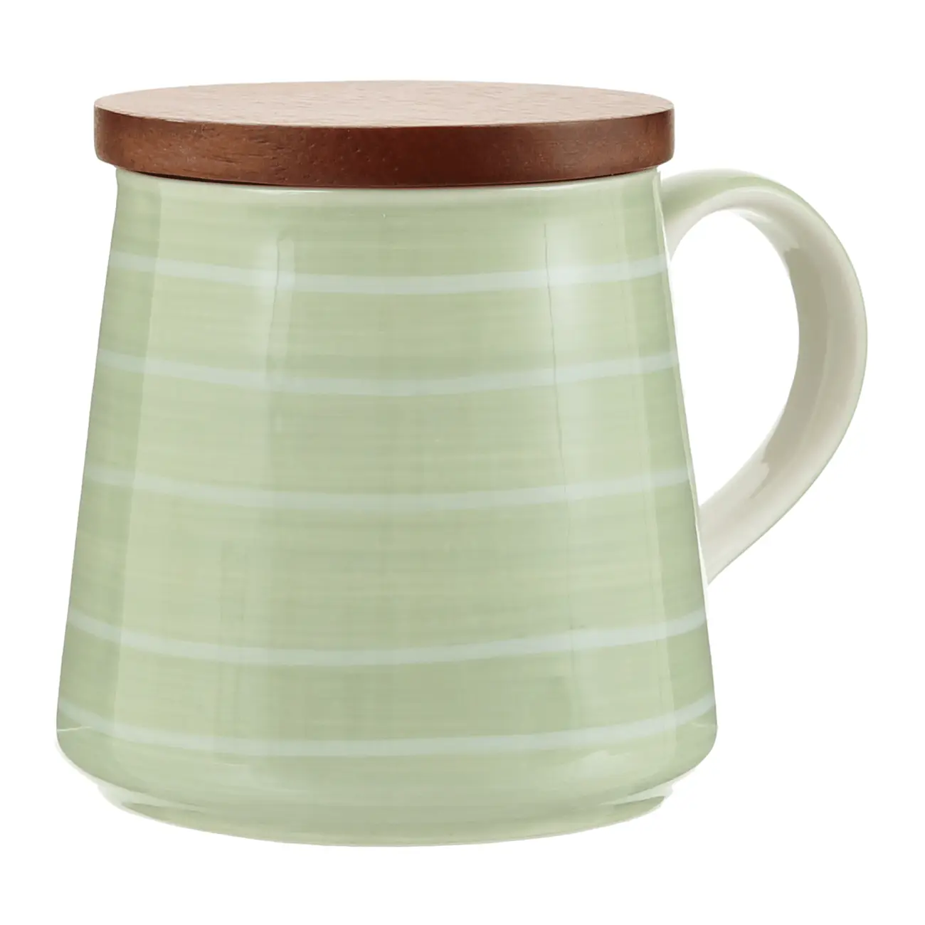 CANECA COM TAMPA 325 ML LINJER - SÁLVIA/BRANCO - Foto 2
