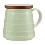 CANECA COM TAMPA 325 ML LINJER - SÁLVIA/BRANCO - Foto 2