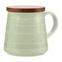 CANECA COM TAMPA 325 ML LINJER - SÁLVIA/BRANCO - Foto 2