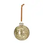 PINGENTE BOLA TEXTURA 8 CM CONJUNTO COM 2 PEÇAS FINE FESTIVITY - OURO - Foto 2