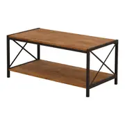 MESA DE CENTRO 90 CM X 45 CM STEAM TRUNK - CASTANHO/ENCERADO CASTANHO - Foto 2