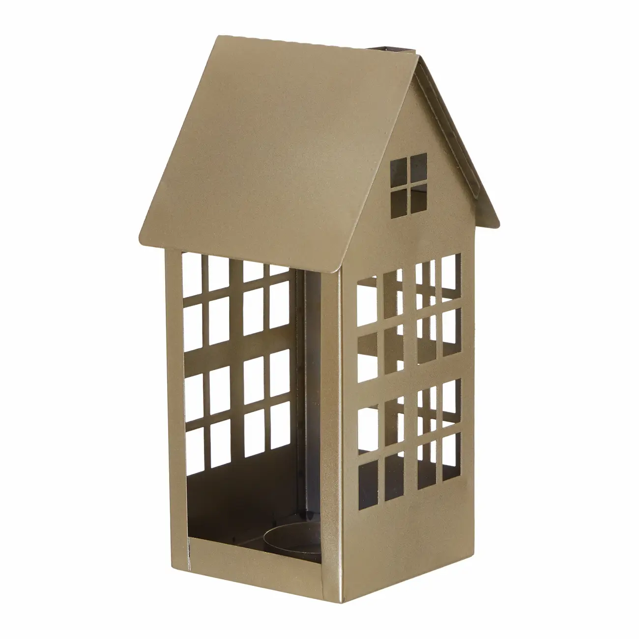 SUPORTE VELA CASA 22 CM FINE FESTIVITY - OURO - Foto 4