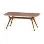 MESA DE JANTAR 1,80 M X 1 M ORGANIC - FREIJÓ/BRANCO - Foto 6