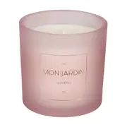 VELA PERFUMADA POTE GARDÊNIA MON JARDIN - MALVA/BRANCO - Foto 1