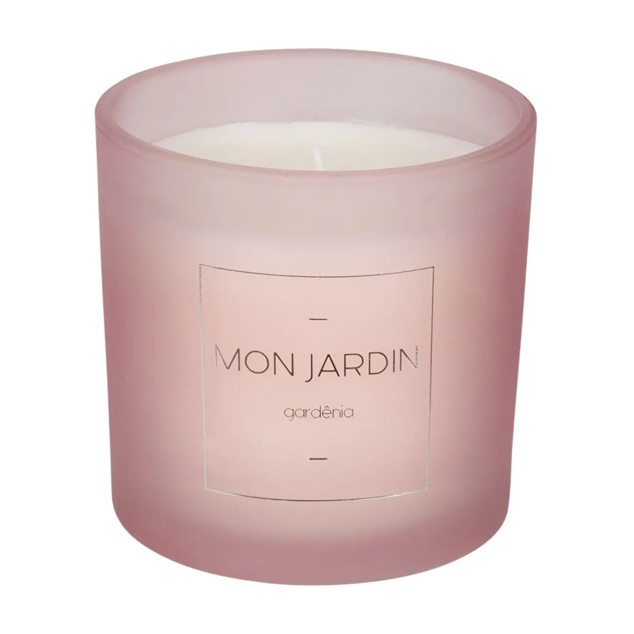 VELA PERFUMADA POTE GARDÊNIA MON JARDIN - MALVA/BRANCO - Foto 1
