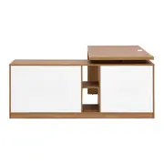 MESA COM BALCÃO 1 PORTA DE CORRER 1,80 M X 1,87 M BOSS - OAK TAMMI/BRANCO - Foto 9