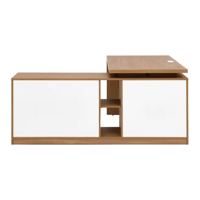MESA COM BALCÃO 1 PORTA DE CORRER 1,80 M X 1,87 M BOSS - OAK TAMMI/BRANCO - Foto 9