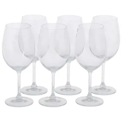 TAÇA VINHO 450 ML COM 6 CRISTALIUM TITAN