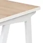 MESA DE ESCRITÓRIO 1,50 M X 60 CM COM CAIXA PARA CONECTIVIDADE ALETA - BRANCO/OAK TAMMI - Foto 5
