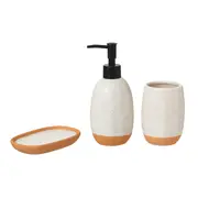 KIT BANCADA 3 PEÇAS DAWA - BRANCO/CASCA DE URUCUM - Foto 3