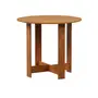 MESA DE COZINHA DOBRÁVEL OVAL 1 M X 80 CM TINA - AMÊNDOA - Foto 3