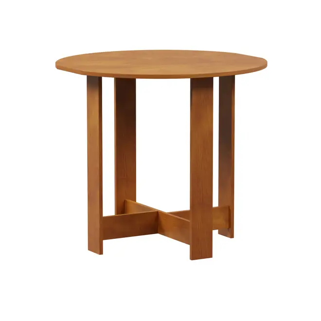MESA DE COZINHA DOBRÁVEL OVAL 1 M X 80 CM TINA - AMÊNDOA - Foto 3