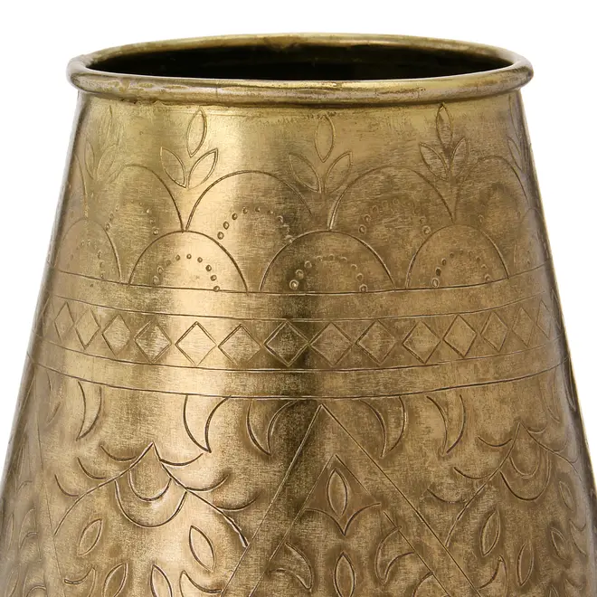 VASO DECORATIVO 22 CM PROA - OURO VELHO - Foto 3