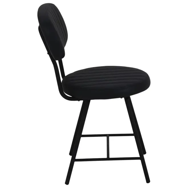 CADEIRA DE JANTAR DINER - PRETO/PRETO - Foto 6
