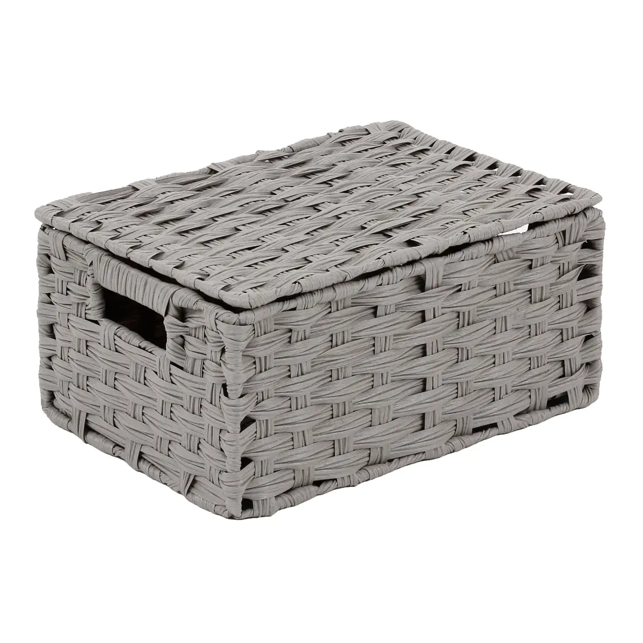 CESTO DOBRÁVEL 34 CM X 24 CM X 15 CM NID - CINZA PROVENCE - Foto 4