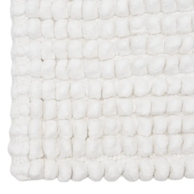 TAPETE 90 CM X 60 CM BUBBLY - BRANCO - Foto 2