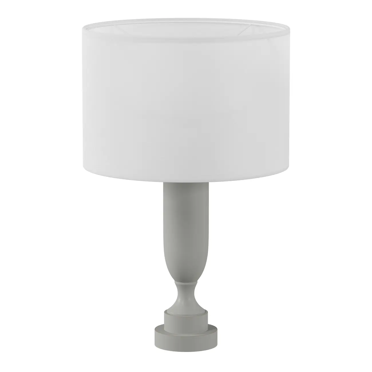 LUMINÁRIA MESA PILASTRE  C/CÚPULA H - CINZA/BRANCO - Foto 1