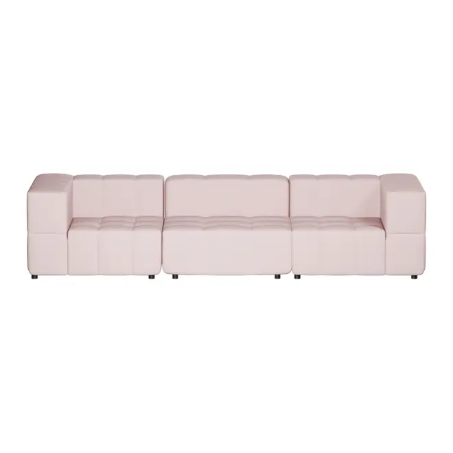 SOFÁ 3 LUGARES COM 2 CANTOS SOFO - MIXY QUARTZO ROSA - Foto 1