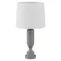 LUMINÁRIA MESA PILASTRE COM CÚPULA K - CINZA/BRANCO - Foto 1